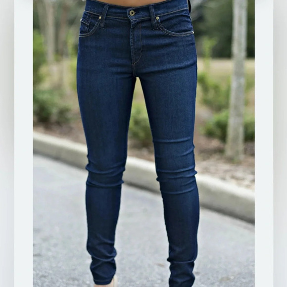 James Jeans High Class Skinny Jeans Size 32/M Dark Washed. - Picture 1 of 5